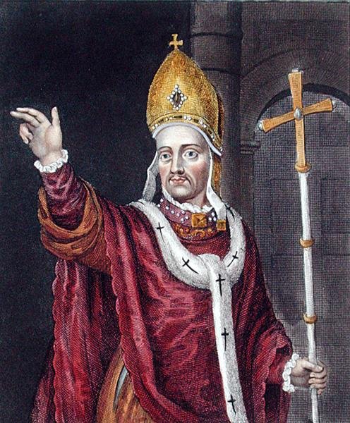 Henry Chichely (ca. 1362-1443), nach einem Gemälde in der Bodleian Gallery von English School