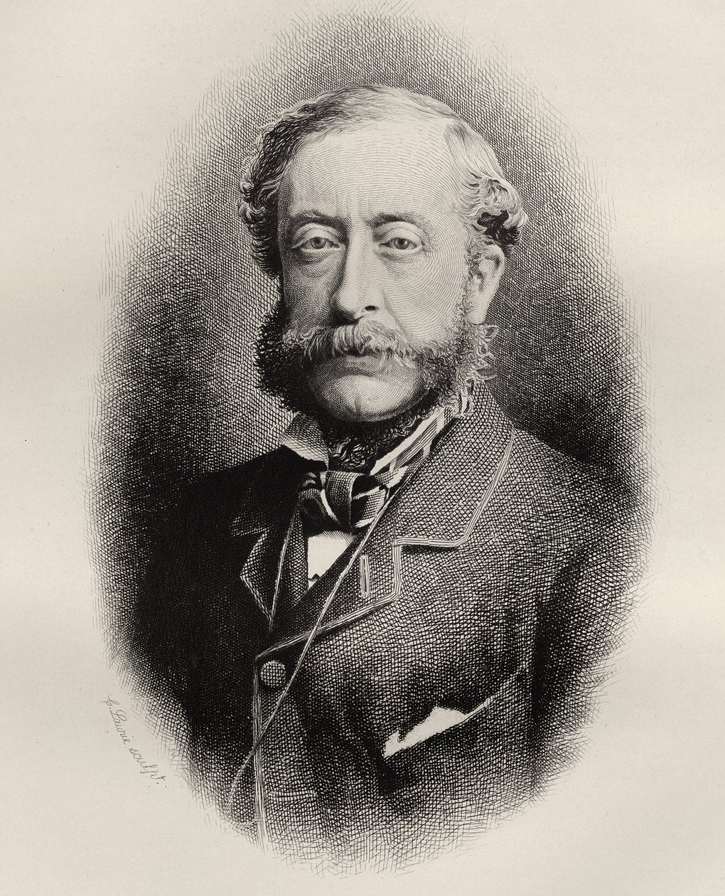 Henry Howard Molyneux Herbert, 4. Earl of Carnarvon, graviert von C. Laurie, aus 
