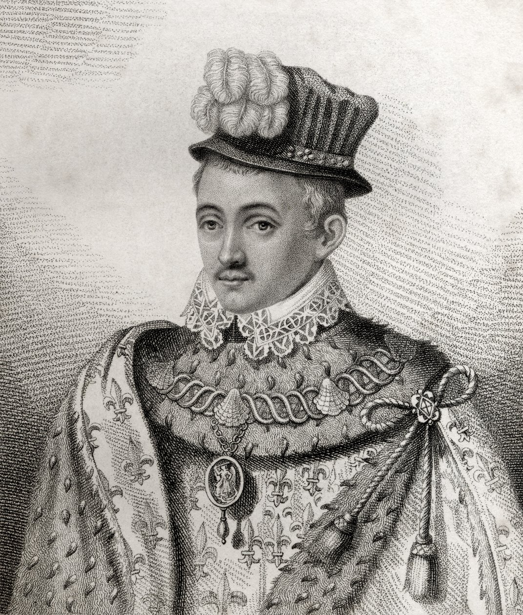 Henry Stewart, graviert von Rivers, Illustration aus 