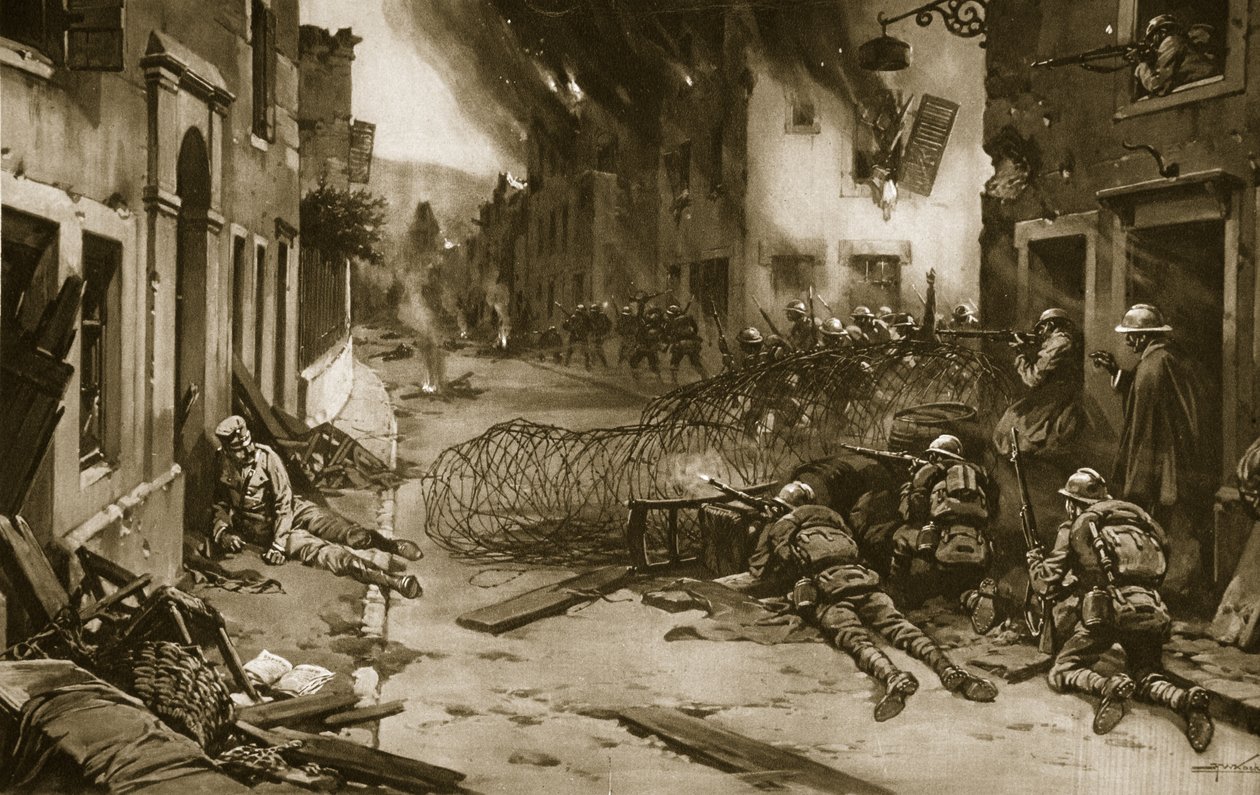 Wie die Italiener die Österreicher im Juni 1916 aus dem brennenden Asiago vertrieben und ihren Vorstoß in die venezianischen Ebenen stoppten, 1914-19 von English School