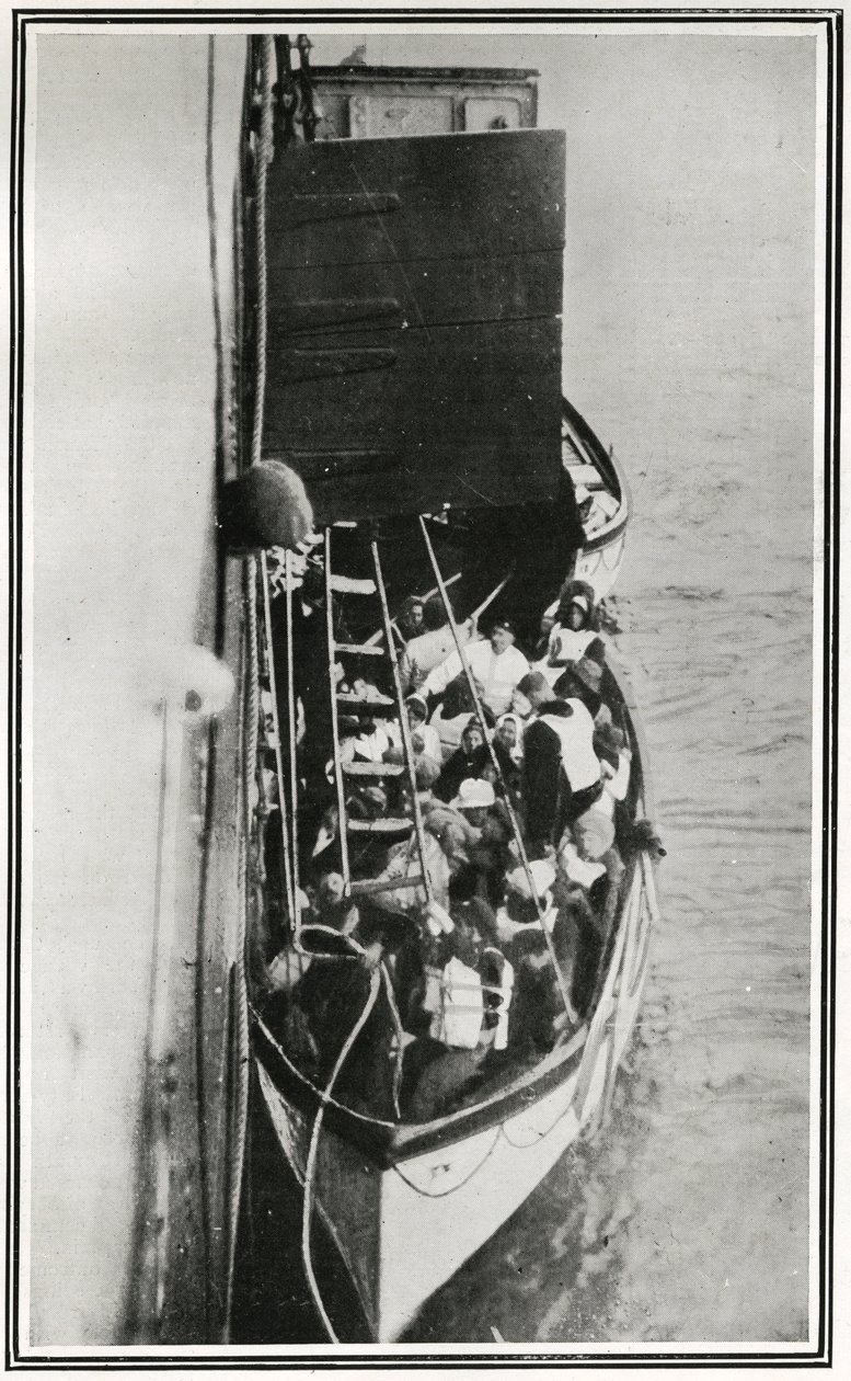 Wie die Titanic-Überlebenden von der Carpathia aufgenommen wurden, aus 