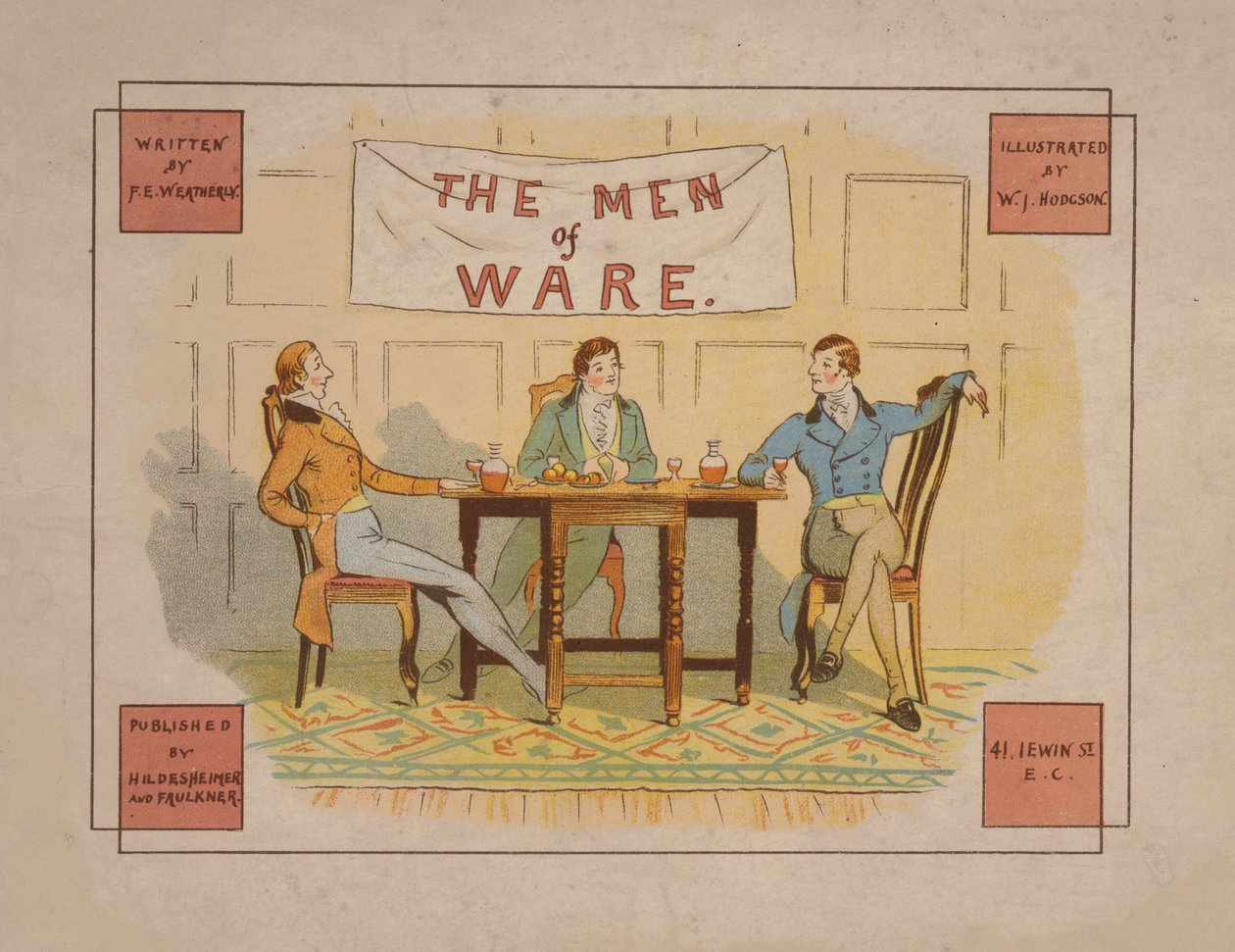 Illustration für The Men of Ware, ca. 1880 (Farblithografie) von English School