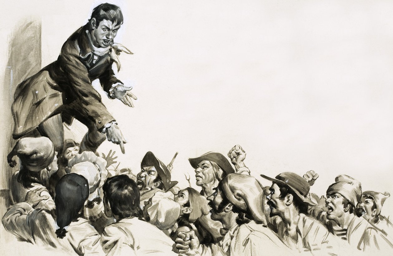 Jean Paul Marat weckte Hass in den Herzen der Pariser Massen von English School