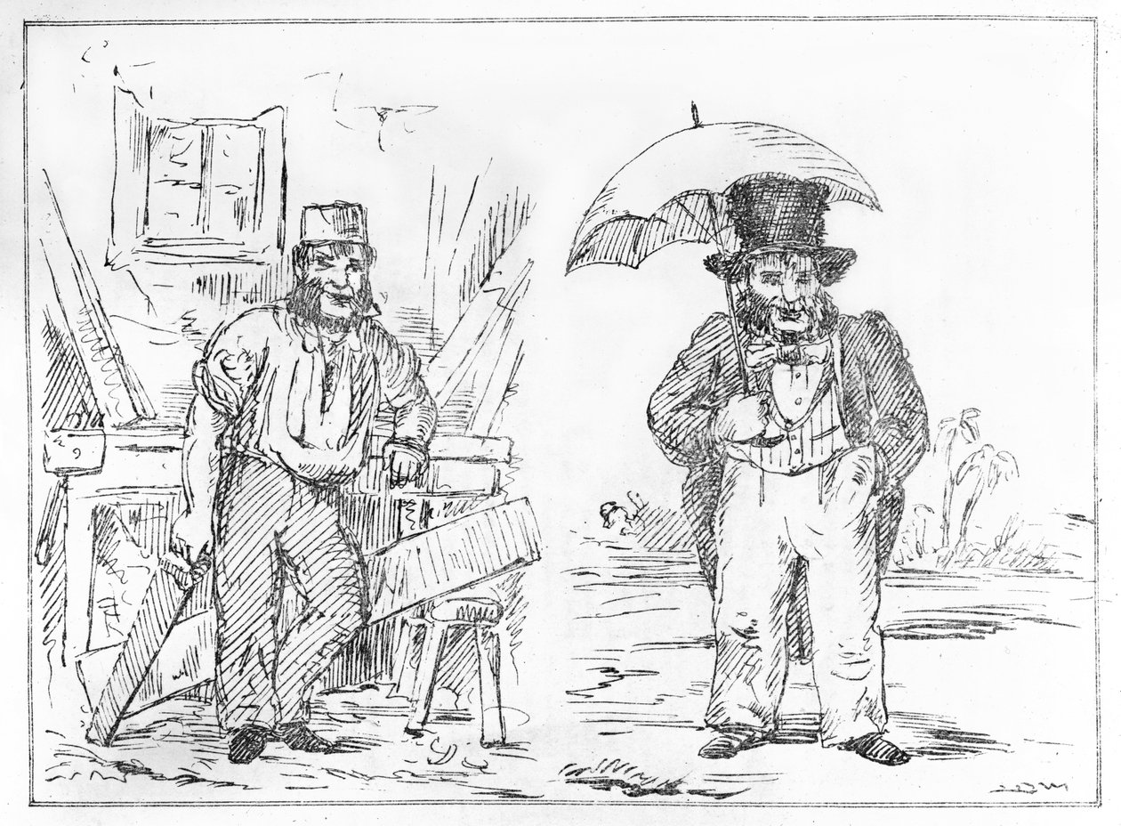 John Dobbs in England und Indien aus dem Delhi Sketchbook von English School