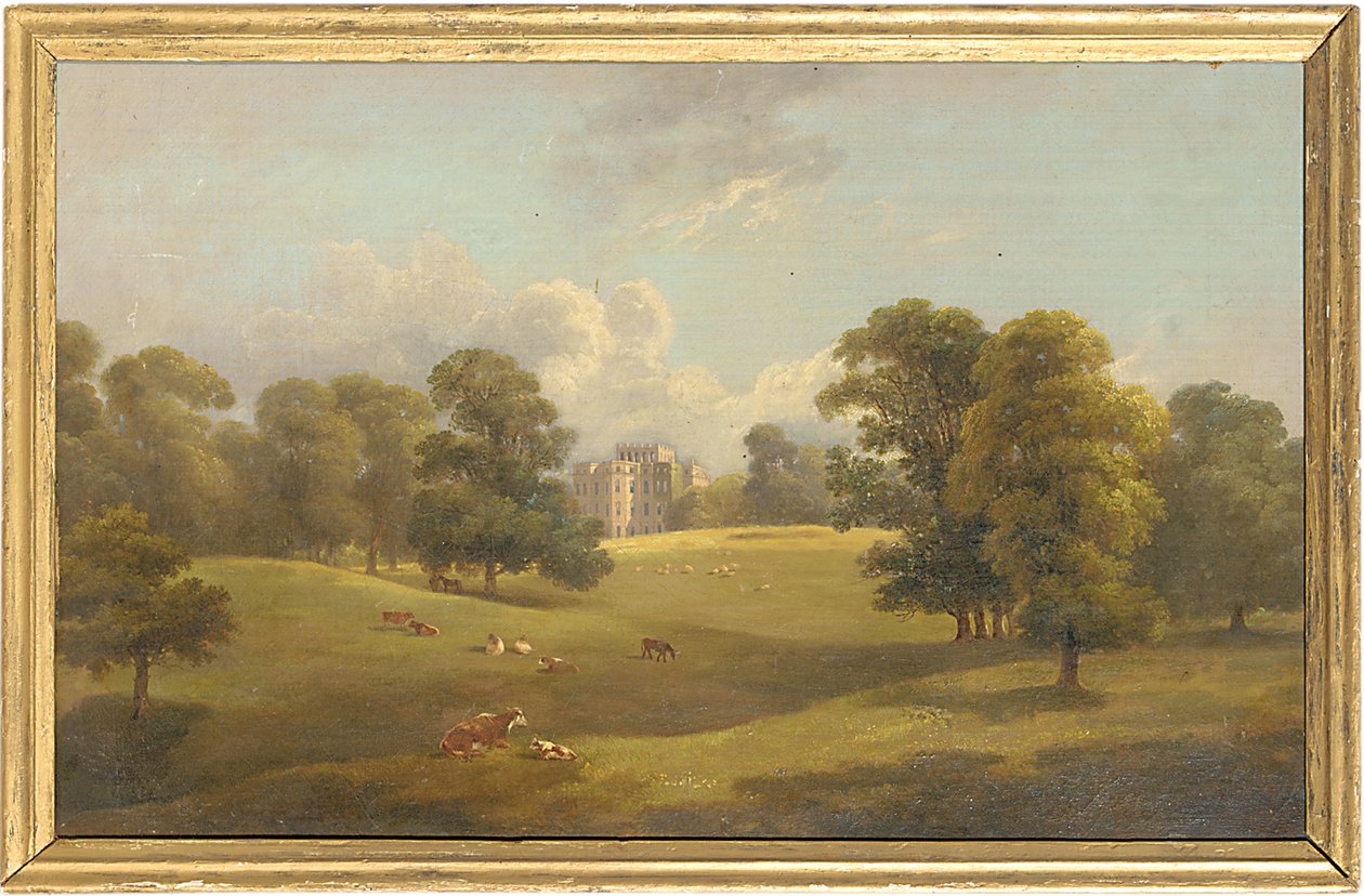 Kings Weston vom Hirschpark aus, frühes 19. Jahrhundert von English School