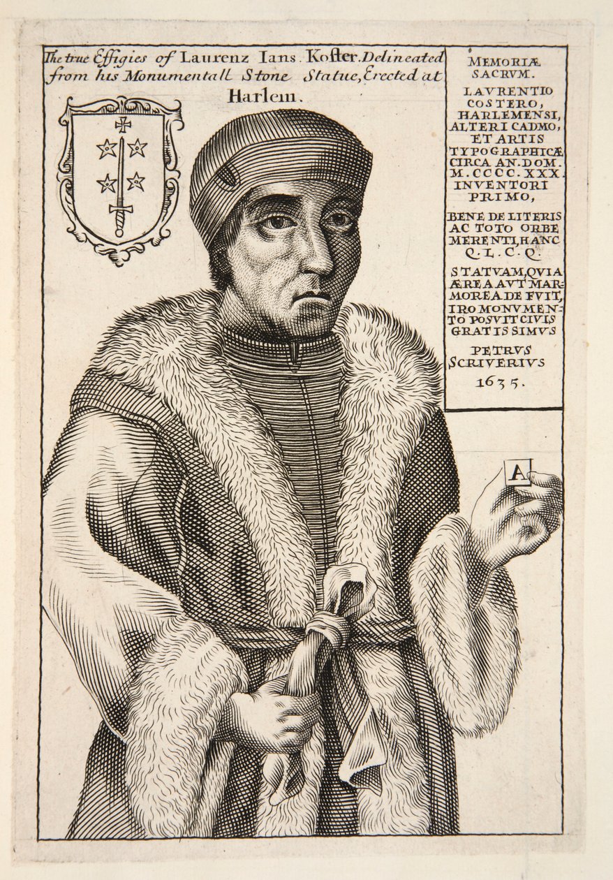 Laurenz Jans Koster, 1683 von English School
