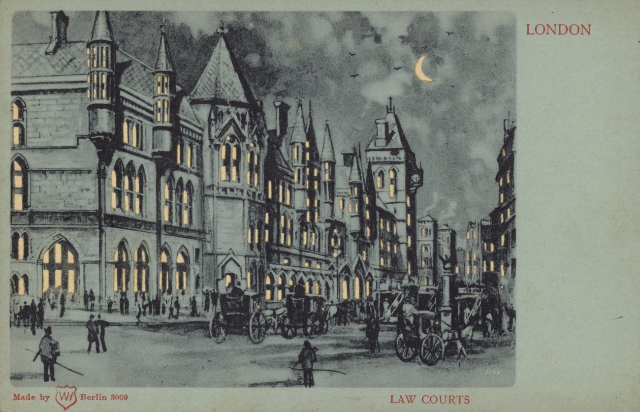 Gerichtshöfe, London von English School