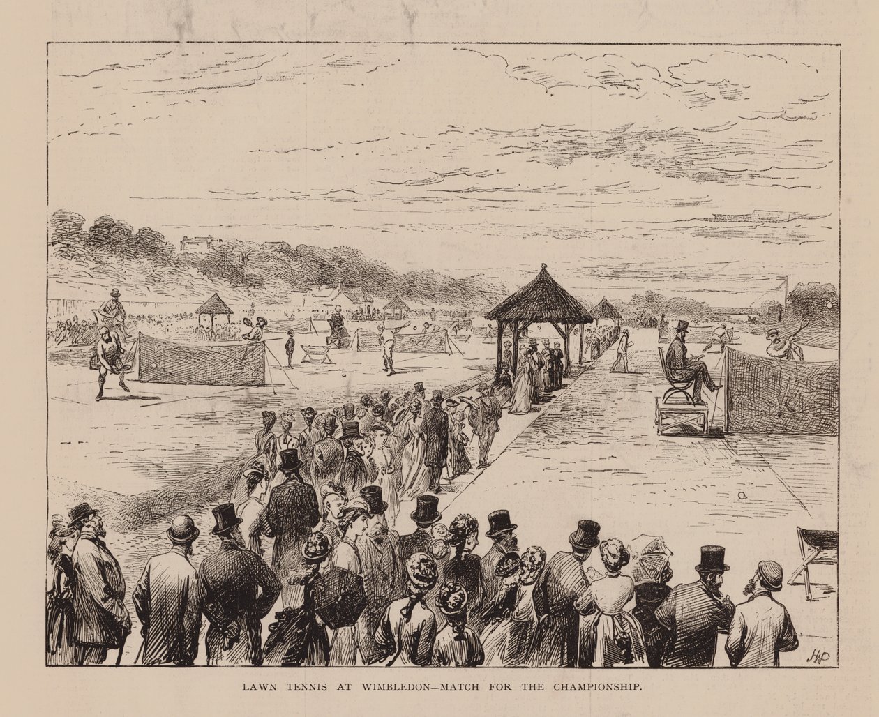 Lawn Tennis in Wimbledon, Match um die Meisterschaft von English School