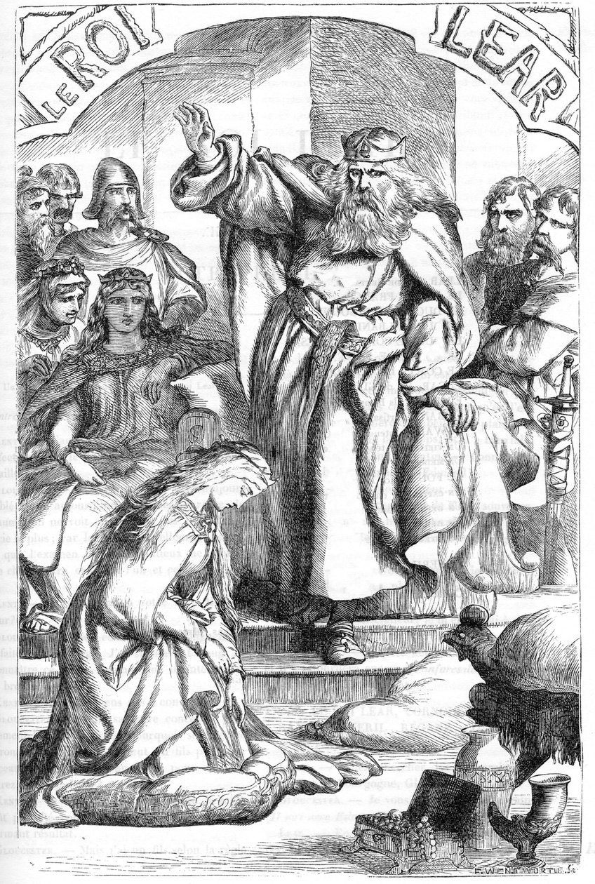 König Lear - Illustration in „Gesammelte Werke von William Shakespeare“ 1866 - Die Illustrationen und die allgemeine Form dieser Ausgabe sind von Cassell