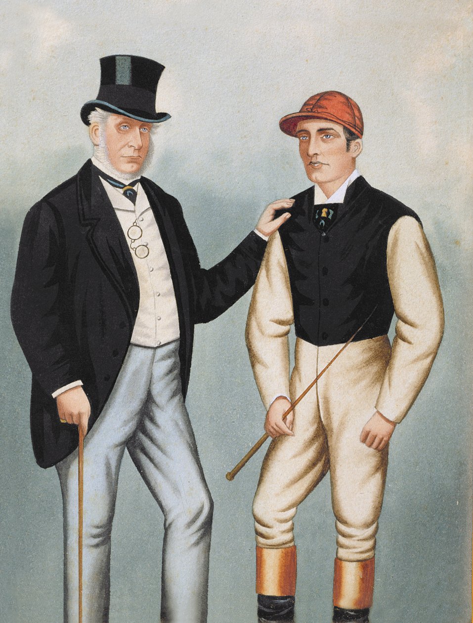 Lord Falmouth und Fred Archer (1857-1886) von English School