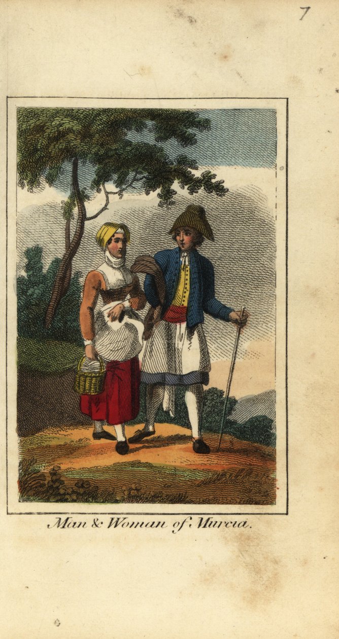 Mann und Frau aus Murcia, Spanien von English School