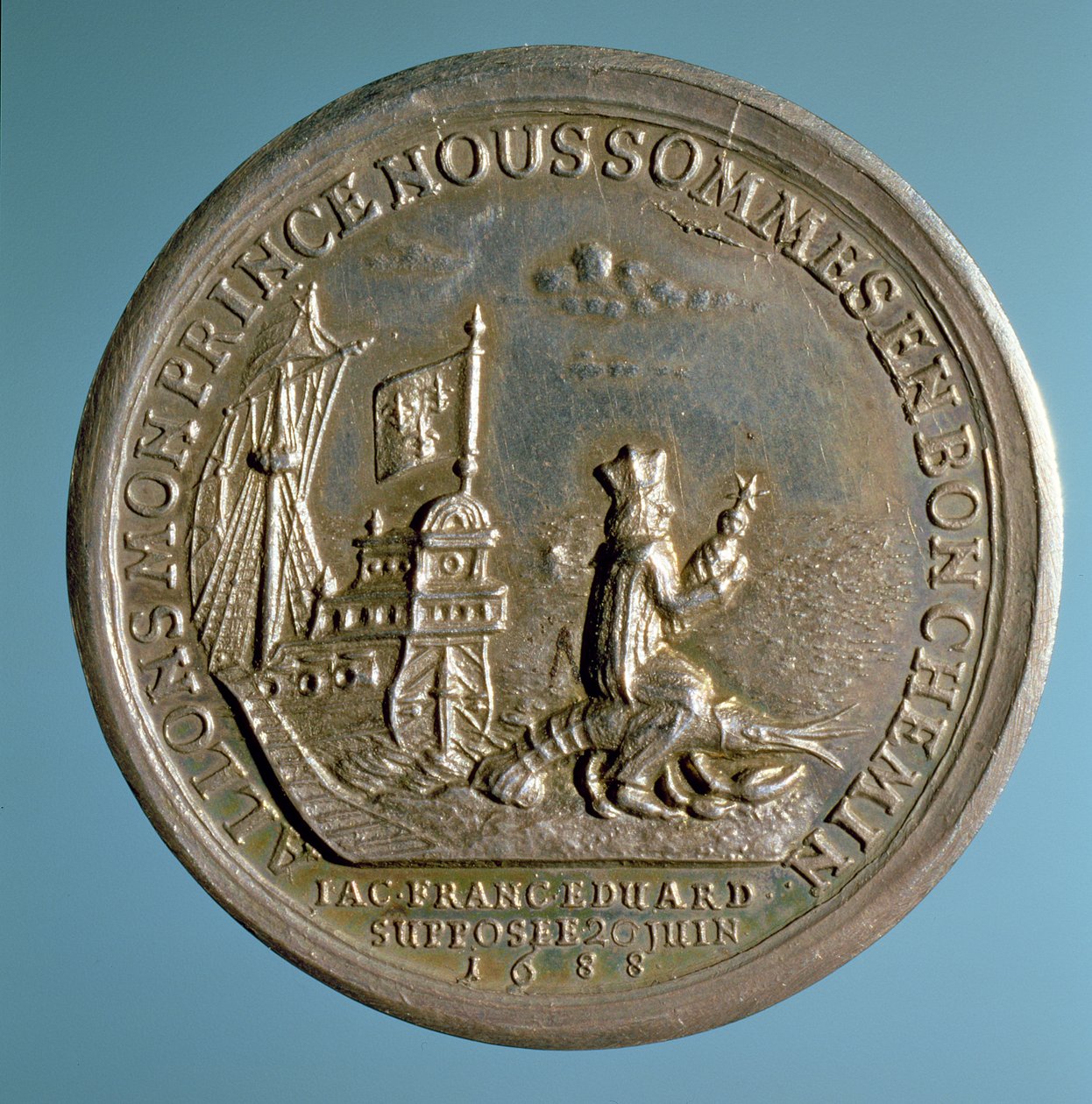 Medaille zur Geburt von Prinz James (1688-1766), 1688 von English School