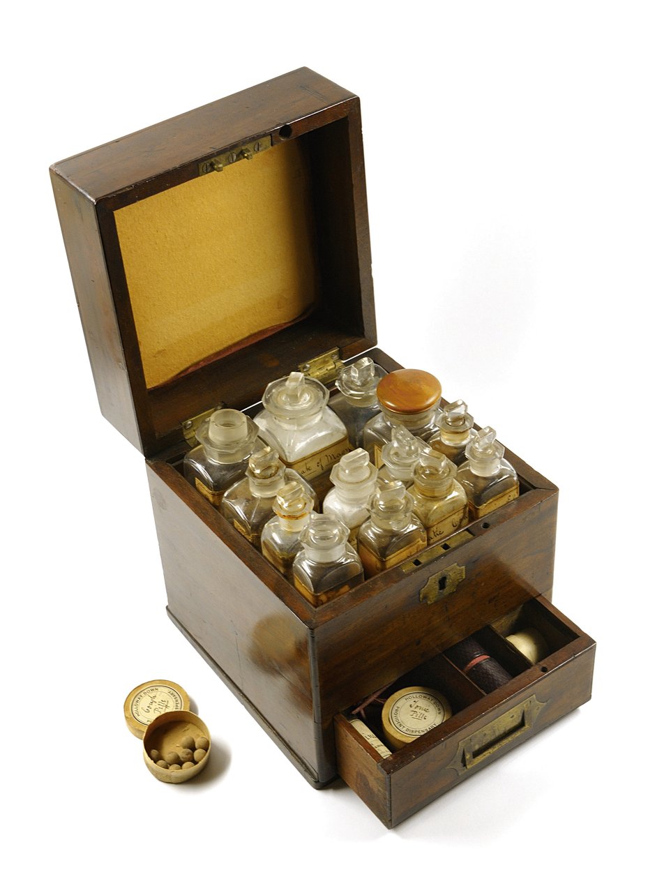 Medizinkasten, verwendet von Florence Nightingale während des Krimkriegs, 1854-56 von English School