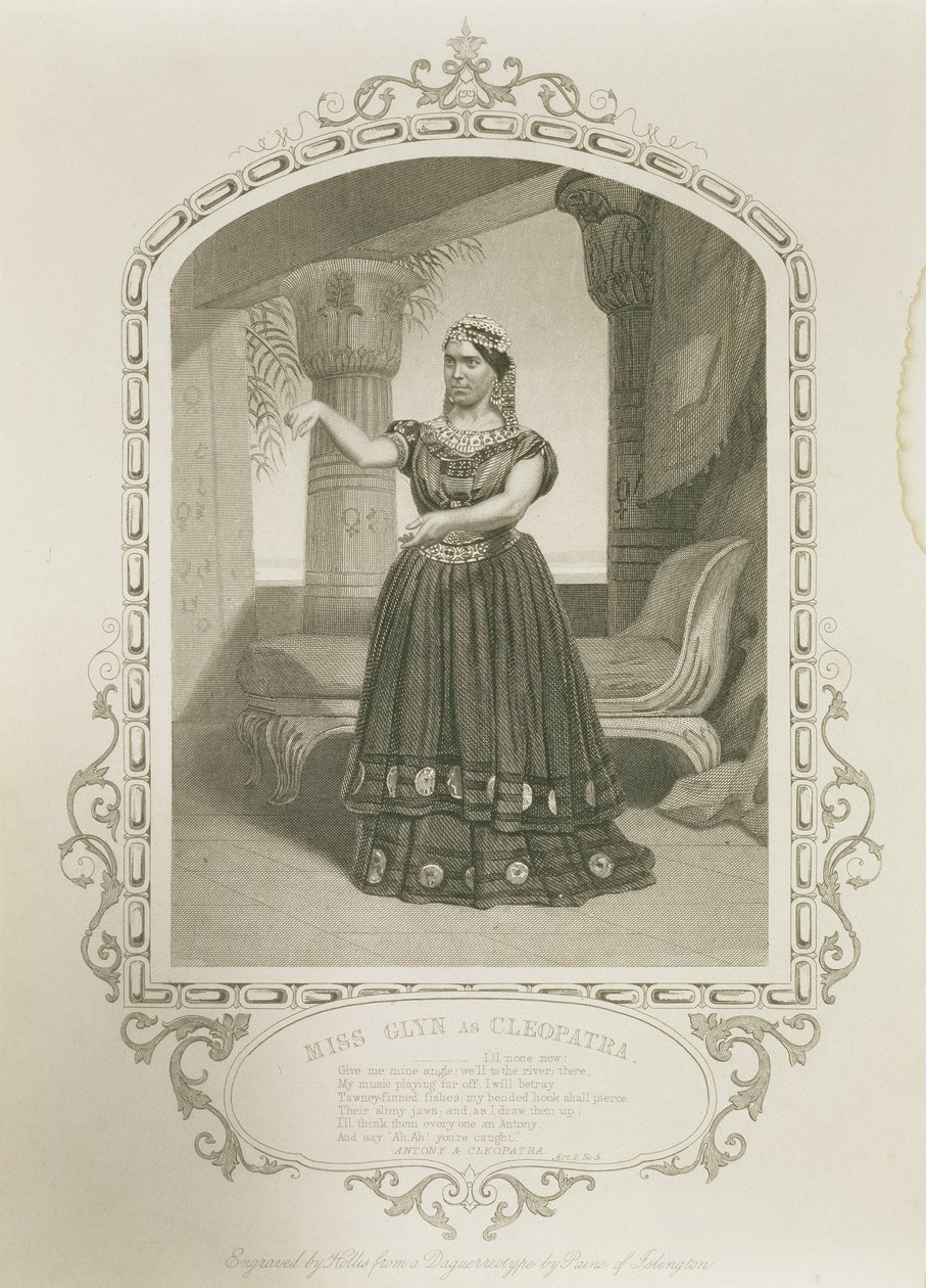 Miss Laura Addison als Imogen, in Cymbeline von William Shakespeare (1564-1616) von English School