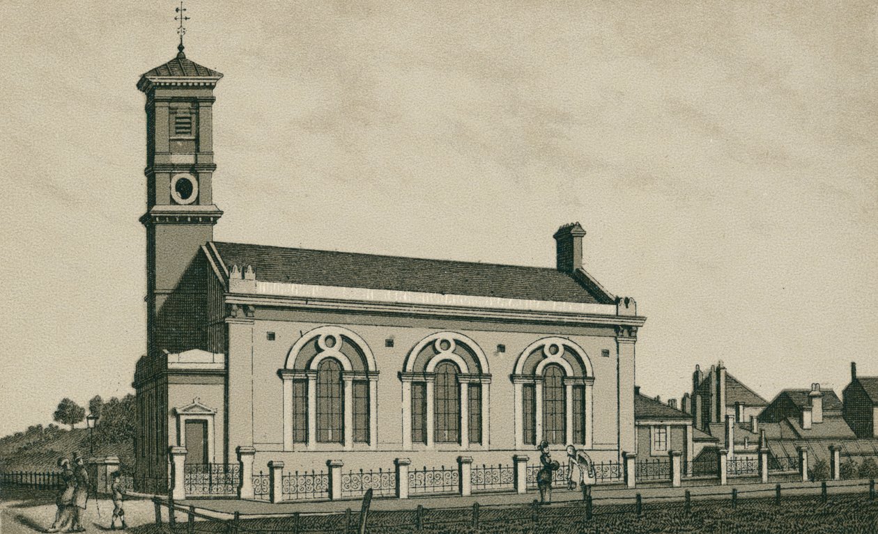 Missionshalle, Dovercourt (Lithografie) von English School