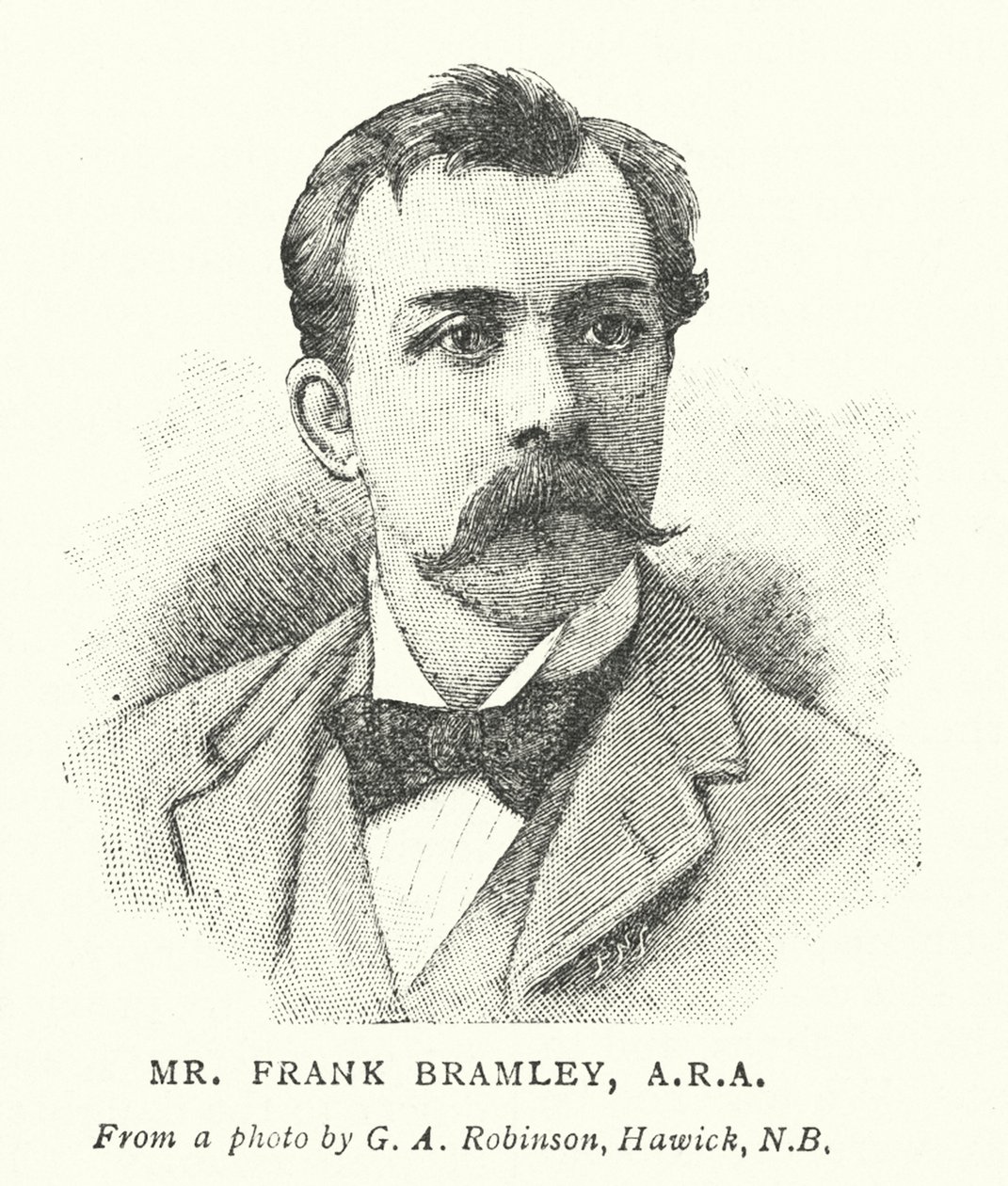 Herr Frank Bramley, ARA (Gravur) von English School