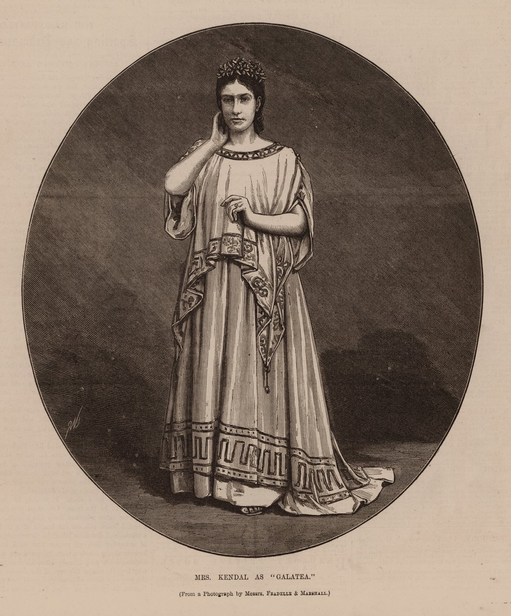 Mrs. Kendal als "Galatea" von English School