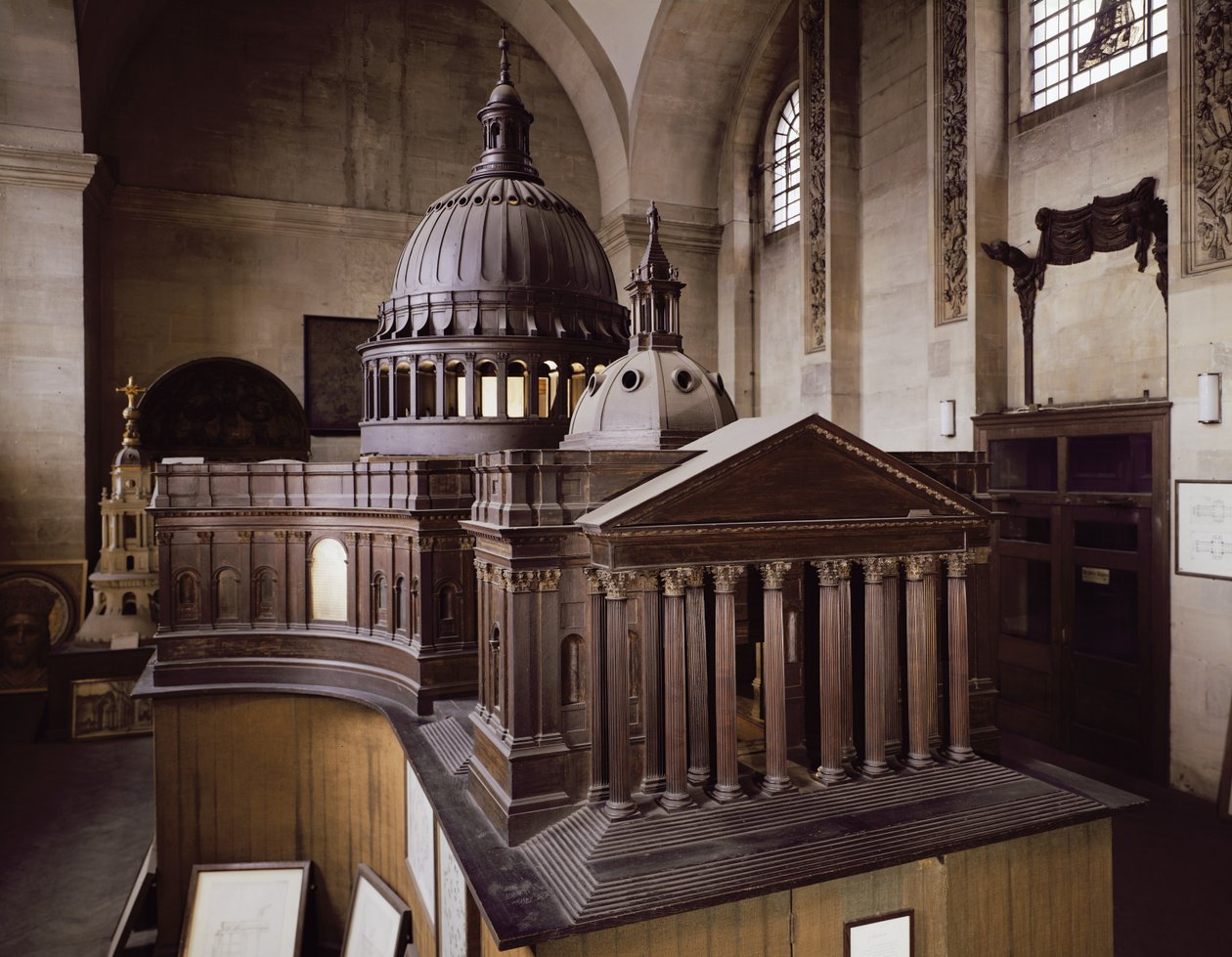Originalentwurf für die St. Pauls Kathedrale von English School