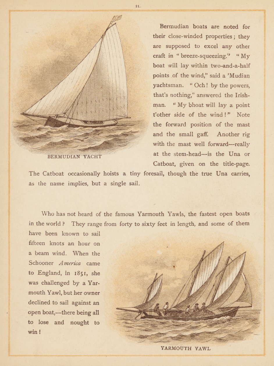 Seite aus Die Boote der Welt, spätes 19. Jahrhundert (Farblithografie) von English School