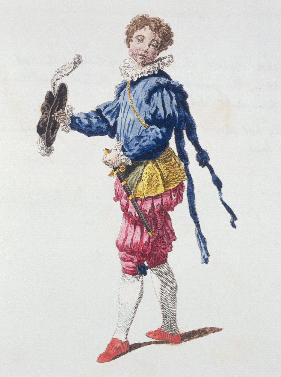 Page am Hof während der Herrschaft von Edward VI von English School