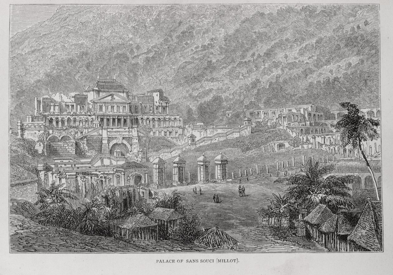 Palast von Sans Souci, Nord-Haiti, aus Santo Domingo Vergangenheit und Gegenwart von Samuel Hazard, veröffentlicht 1873 von English School