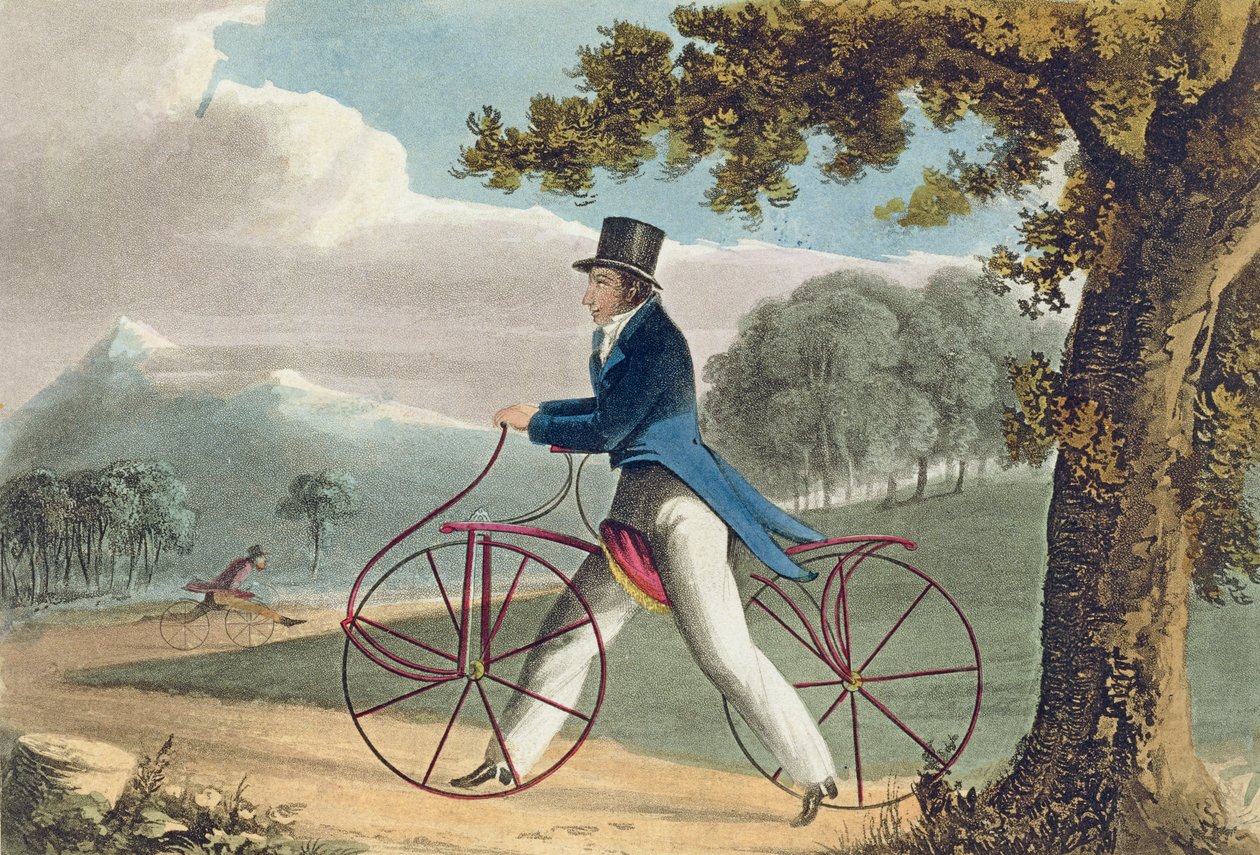 Fußgänger-Steckenpferd, aus Ackermanns Repository of Arts, 1819 von English School
