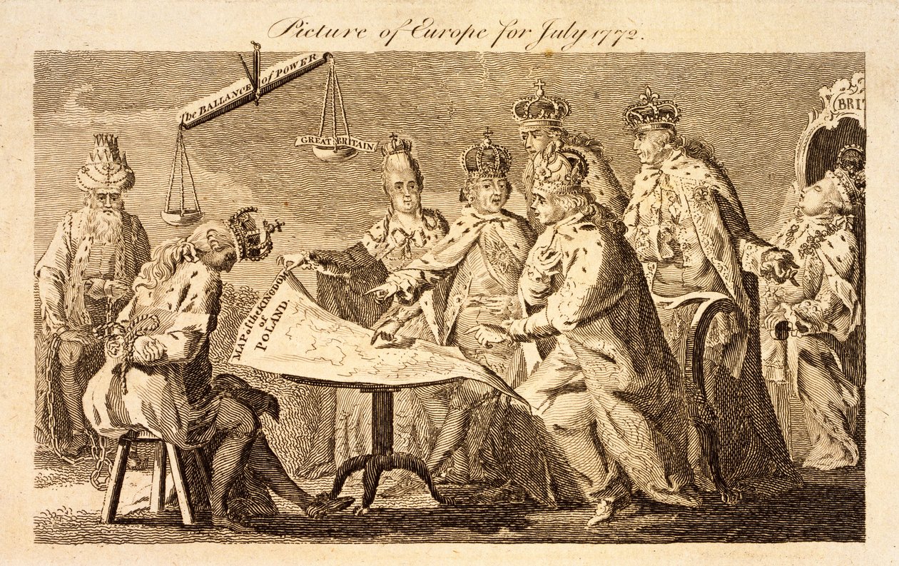 Bild von Europa für Juli 1772, ca. 1772 von English School