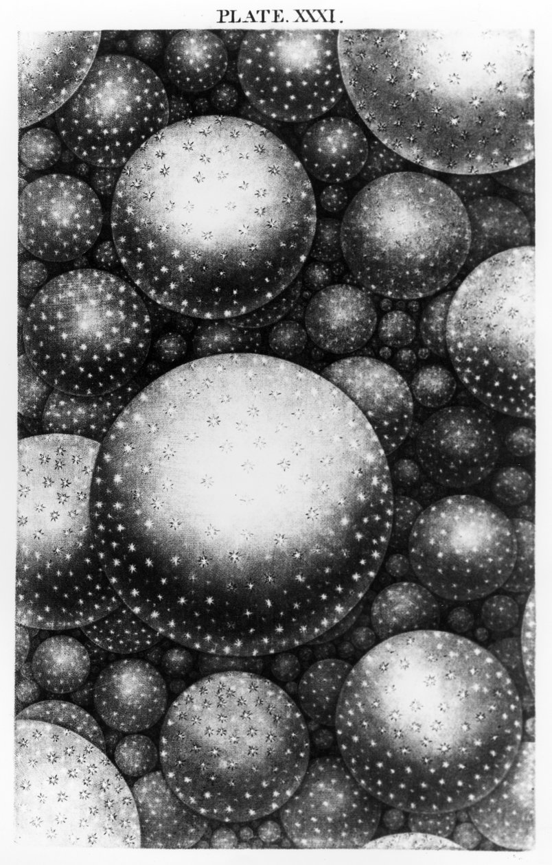Tafel XXXI aus der Originaltheorie des Universums von Thomas Wright (1711-86), 1750 von English School
