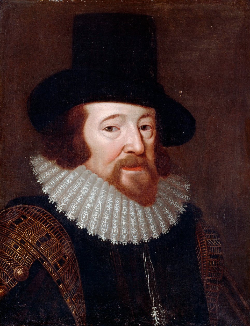 Porträt von Francis Bacon (1561-1626), englischer Staatsmann und Philosoph von English School
