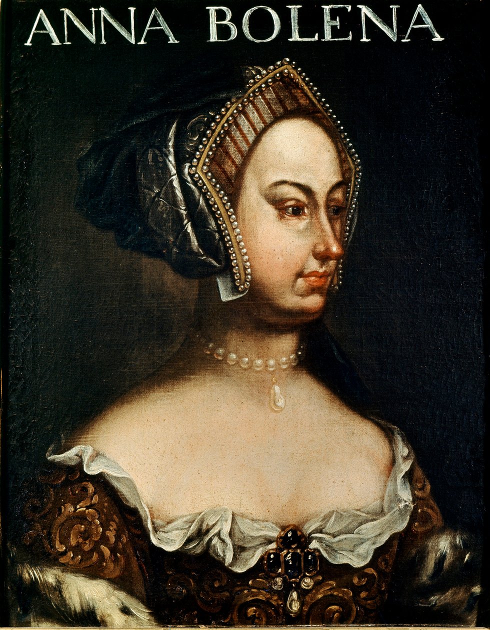 Porträt von Anne Boleyn von English School