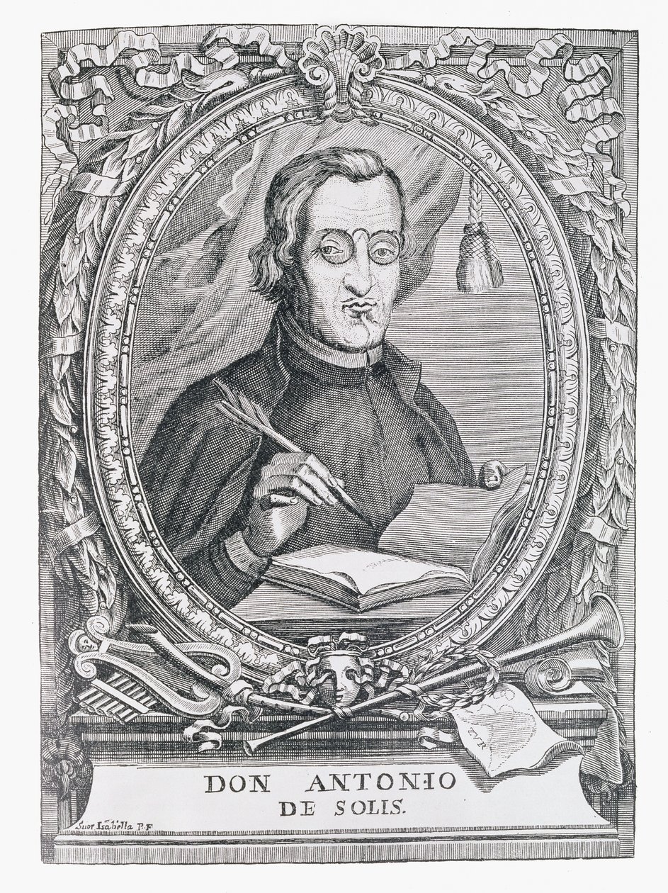 Porträt von Antonio de Solis y Rivadeneira (1610-86) aus 