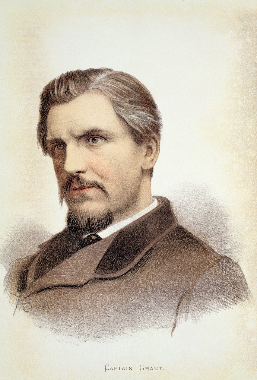Porträt von Captain James Augustus Grant (1827-87) von English School