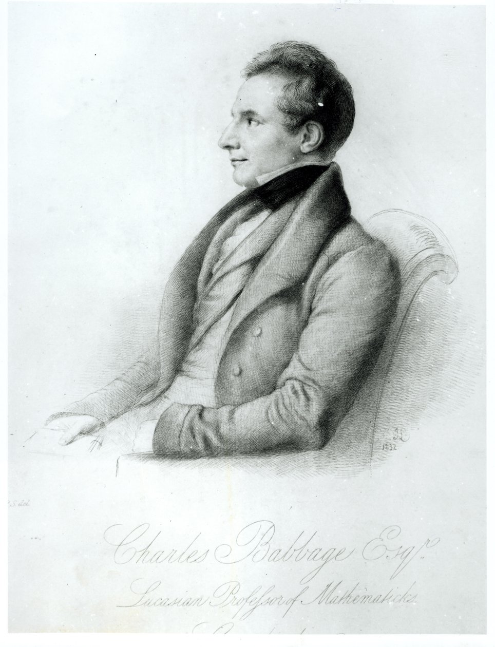 Porträt von Charles Babbage (1792-1871), 1832 von English School