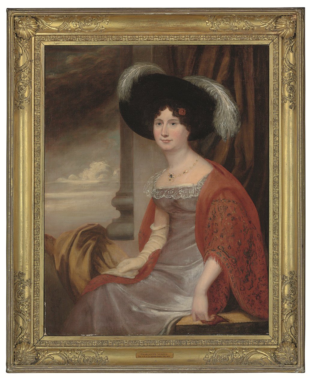 Porträt von Charlotte Yeates, Lady Lopes (gest. 1833) von English School