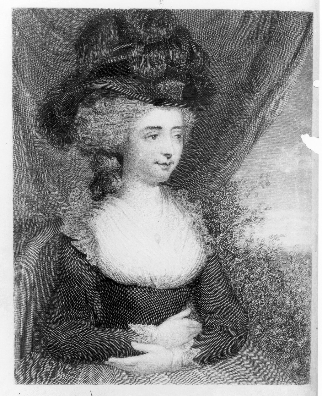 Porträt von Fanny Burney (Madame d
