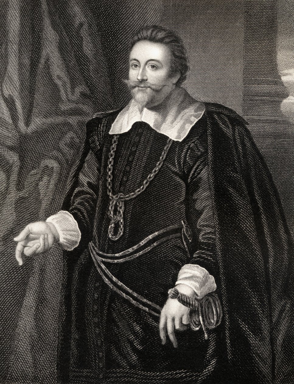 Porträt von Francis Cottington, aus Lodges British Portraits, 1823 von English School