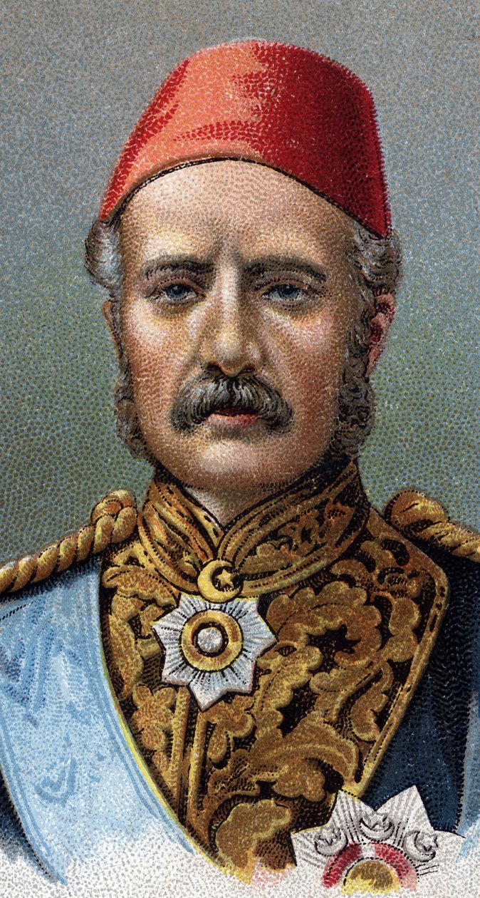 Porträt von General Charles Gordon, britischer Soldat - Aus der Serie „Leaders of Men“ von English School