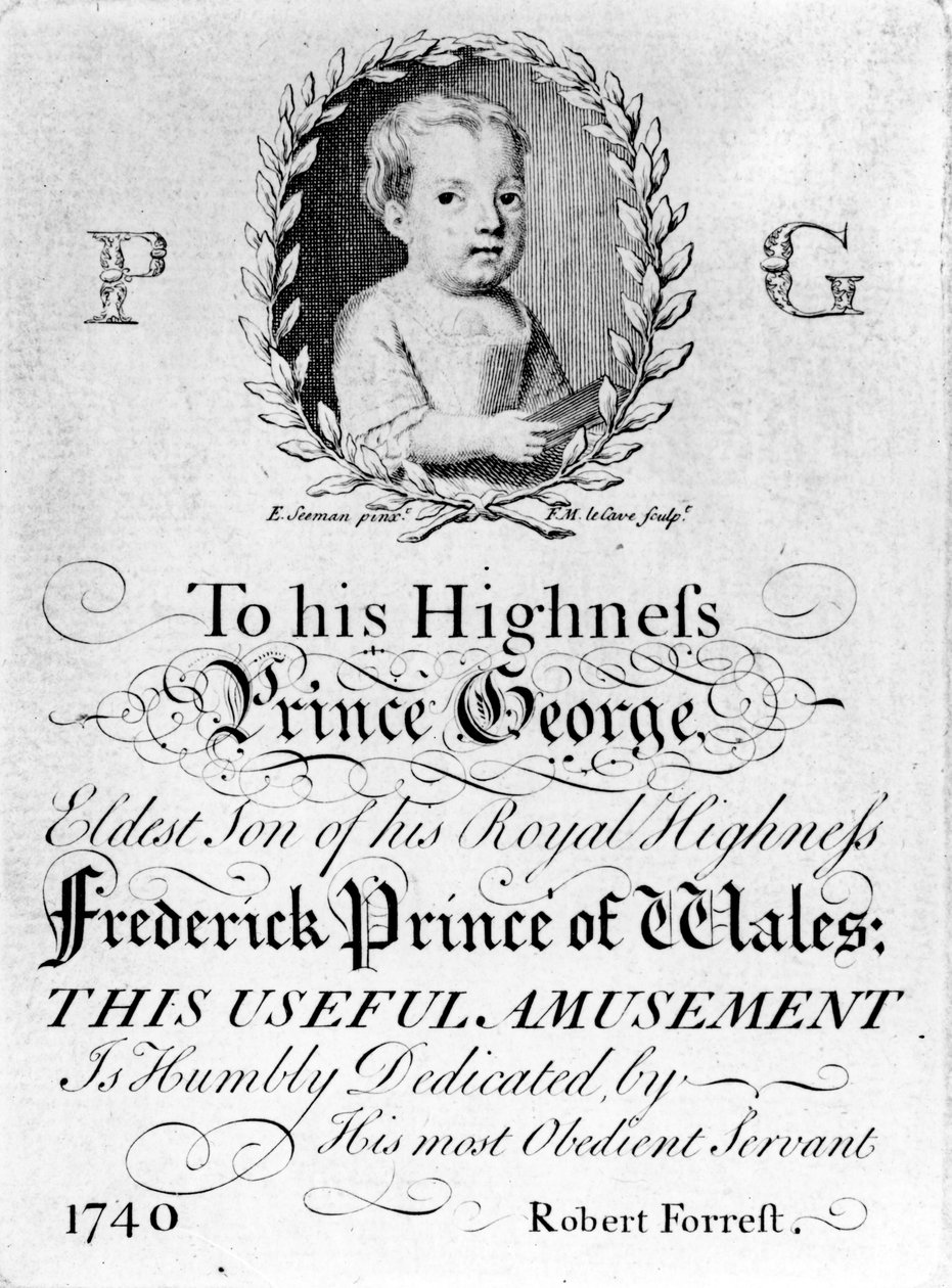 Porträt von George III, Druck von Francois Movellon de la Cave, 1804 von English School