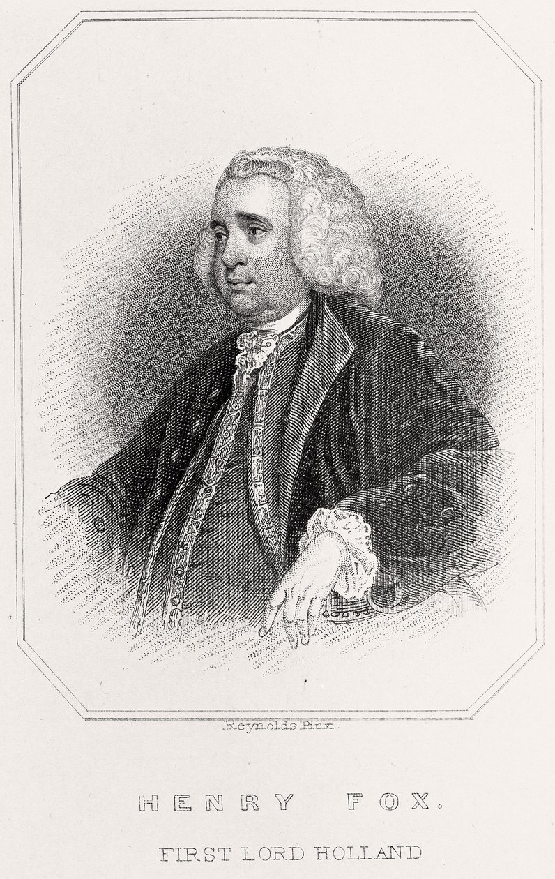 Porträt von Henry Fox, 1. Lord Holland von English School
