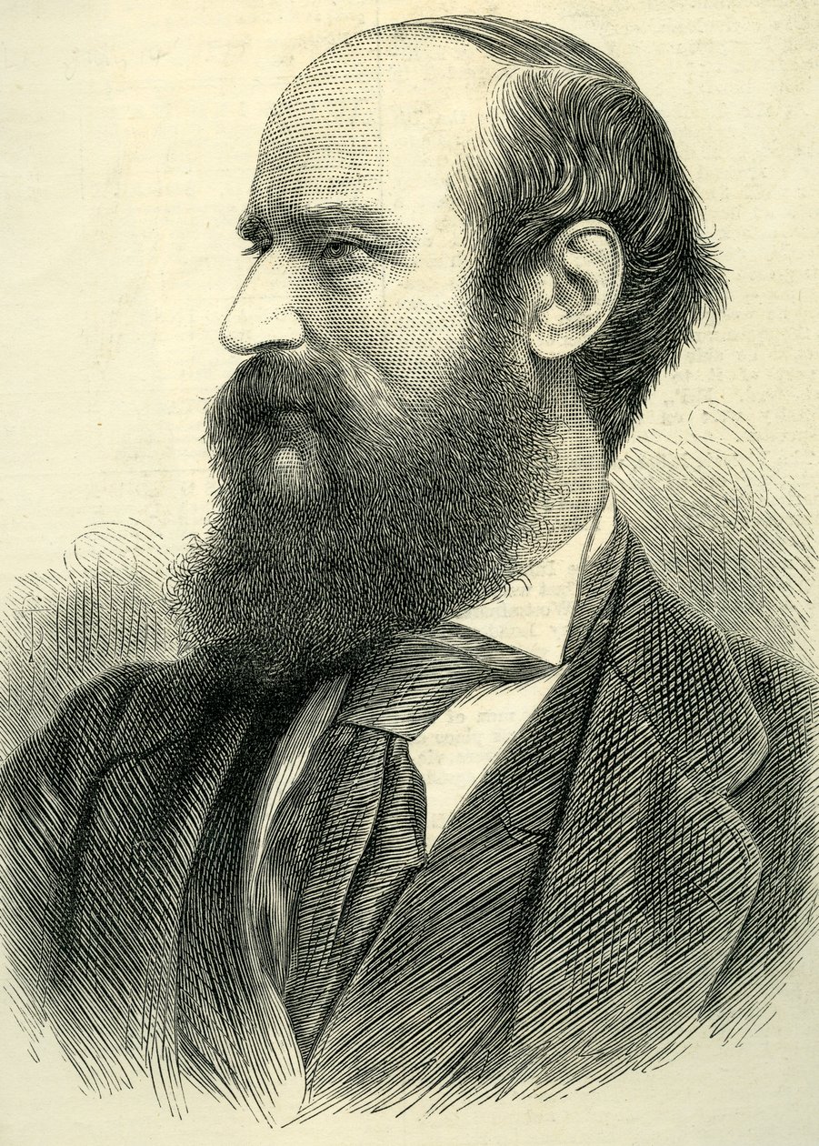 Porträt von John Bagnold Burgess, 1877 von English School
