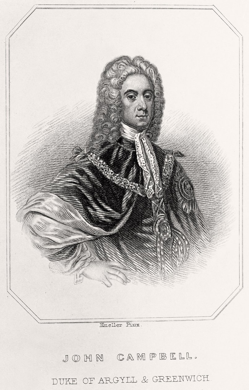 Porträt von John Campbell, Herzog von Argyll und Greenwich von English School