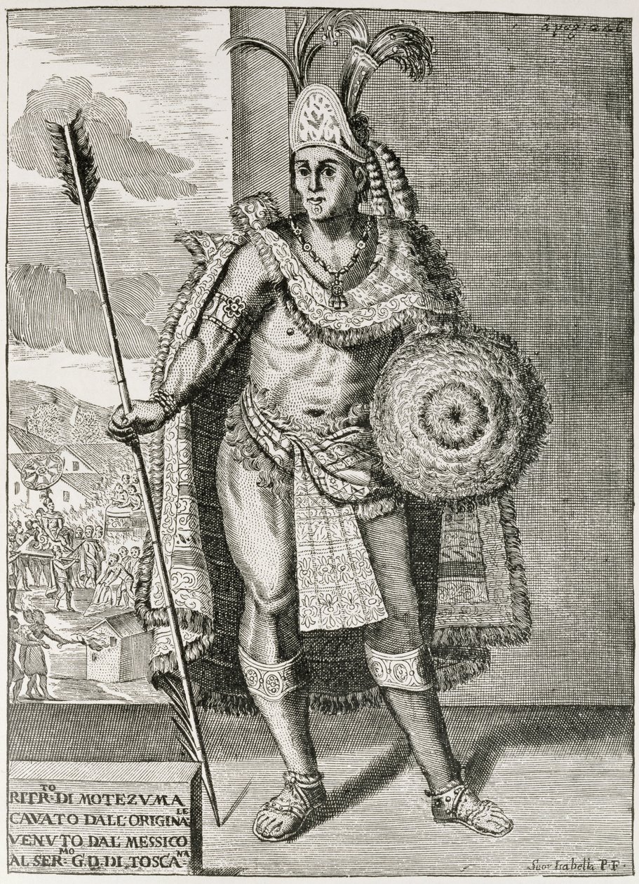 Porträt von Montezuma II. (1466-1520) aus 