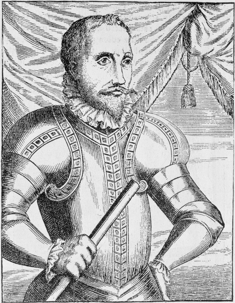 Porträt von Pedro de Valdibia, Gouverneur von Chile, aus 
