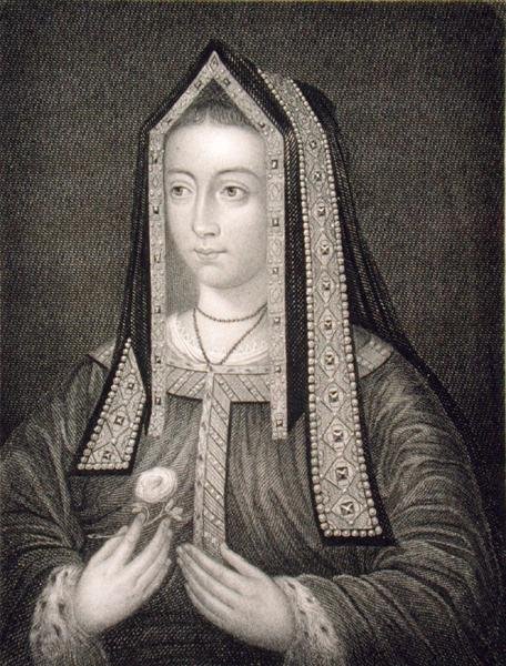 Porträt von Königin Elizabeth von York (1466-1502) von English School