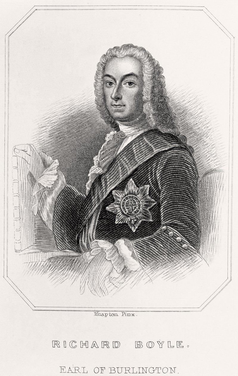 Porträt von Richard Boyle, Earl of Burlington, 1835 von English School