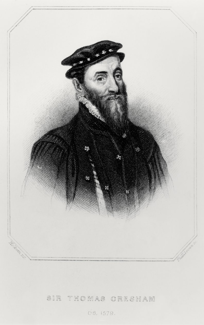 Porträt von Sir Thomas Gresham (1519-79) aus 