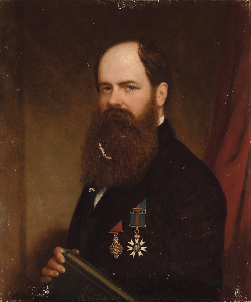Porträt von Sir Walter Lawry Buller, N.Z.C., K.C.M.G., F.R.S. von English School