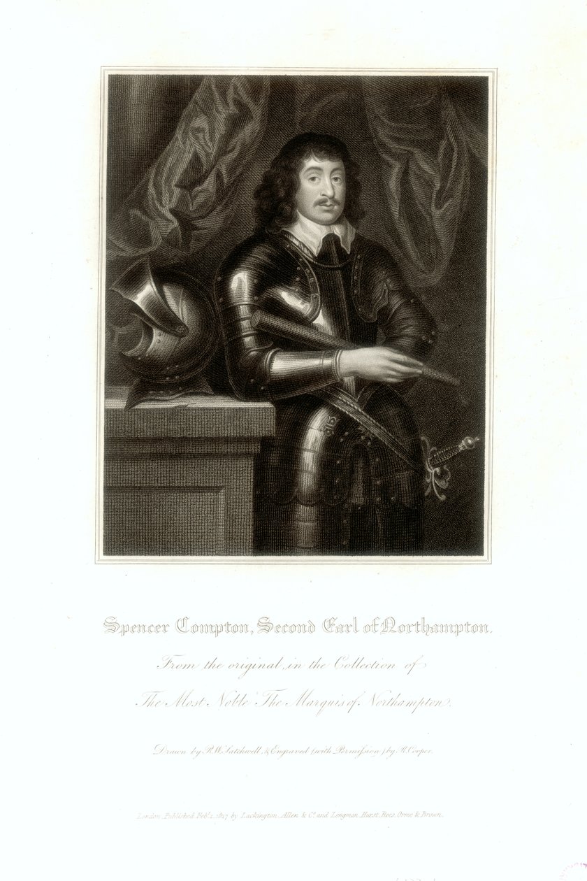 Porträt von Spencer Compton, 2. Earl of Northampton von English School