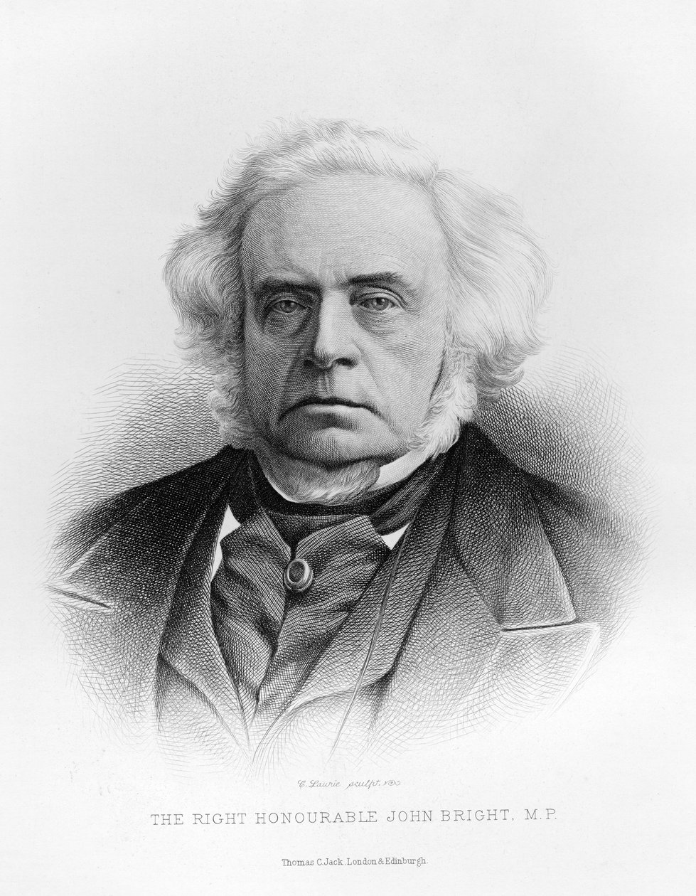 Porträt des ehrenwerten John Bright von English School