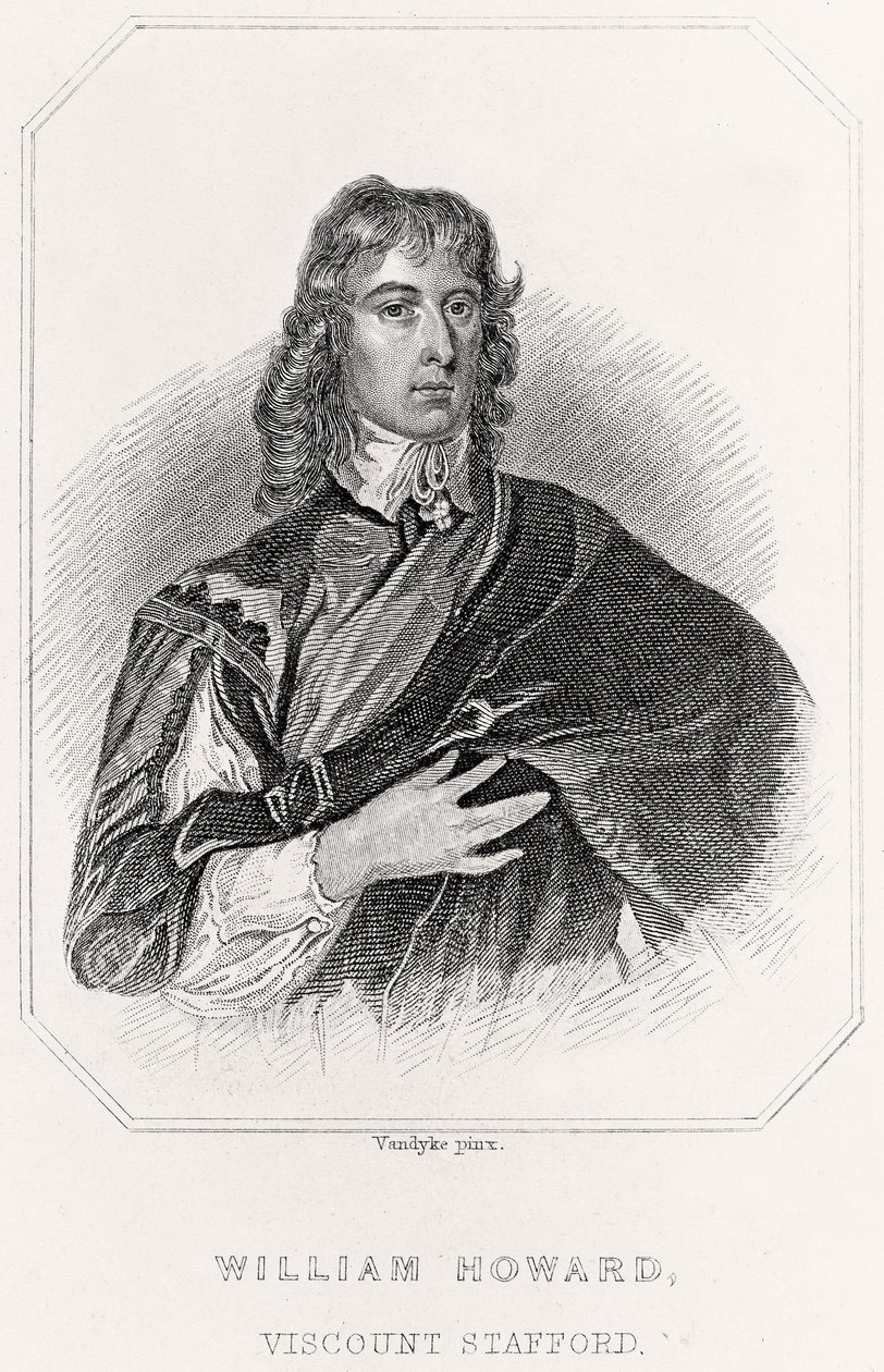 Porträt von William Howard, Viscount Stafford von English School